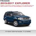 Chrome Headlights Compatible with 2015-2017 Ford Expedition XL,XLT