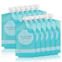 Kirecoo Reusable Baby Food Pouches - 12PCS 7oz Refillable Baby Food Storage Pouches, Squeeze Homemade Organic Applesauce Yogurt Smoothie Puree Storage for Kids Toddlers, Washable Freezer Safe