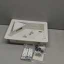 in-Wall TV Box with Flange for Home Theater Installation, 11.9" x 8.4" Cord Hider for Wall Mounted TV, with 2 Outlets, Cable Bracket, LV Cable & 1-1/2" ENT Entrance, Ideal for New or Retrofit Job (White)