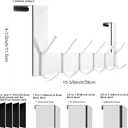 WEBI Over The Door Hooks,Over Door Towel Rack,Door Hanger,Door Coat Hanger,Door Coat Rack,Door Hooks for Hanging Clothes,Back of Door,White