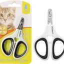 OneCut Pet Nail Clippers, Update Version Cat & Kitten Claw Nail Clippers for Trimming, Professional Pet Nail Clippers Best for a Cat, Puppy,Rabbit, Kitten & Small Dog,Sharp & Safe (Black)