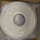 Canomo One Piece Classic Ceiling Medallion Polyurethane Ceiling Fan Medallion Chandelier Medallion, 12 3/8"OD x 4"ID x 7/8"P, White