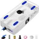 Water Storage Bladder, 25/50/100 Gallon Portable Water Tank, Collapsible Water Storage Containers with Spigot, Large Capacity Water Bag for Emergency Water