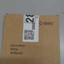 Black Luca Metal Wall Plate, 3-Gang Triple Decorator Rocker Light Switch Cover, 2-Pack Modern Decorative Durable Stylish Wallplate for Dimmer Switch, GFCI Outlet, or Power Receptacle