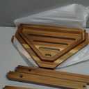 IBosins Corner Shower Stool with Storage Shelf Shower Foot Rest for Shaving Legs Small Bench for Inside Shower to Sit on Bath Seat  Acacia Wood