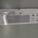 Wireless Keyboard and Mouse Combo-Full Size QWERTY Layout 2.4G Stereo Keycap Ergonomically Designed for Laptop,PC,Notebook,Windows,Computer,with USB-A&Typ-C 2-in-1 Receiver