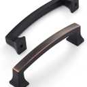 Amerdeco 15 Pack Oil Rubbed Bronze 5 Inch(128mm) Hole Centers Kitchen Cabinet Pulls Cabinet Hardware Kitchen Handles for Cabinets Cupboard Handles Drawer Pulls ZH0009ORB