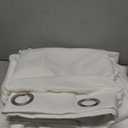 H.VERSAILTEX Pure White Curtain for Living Room Thermal Insulated Window Treatment Curtain Extra Long 108 inch Length Energy Saving Solid Grommet Top Room Darkening Drape, One Panel, 52" W x 108" L