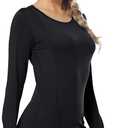 CADMUS Women's 1 Pack Compression Shirts Long Sleeve Yoga Athletic Running T Shirt, Black, Pink, White, X-Large