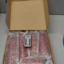 kakoya Flameless LED Candles with Timer 5 Pc Flickering Flameless Candles for Romantic Ambiance and Home Decoration Stable Acrylic Shell, with Embedded Star String, Battery Operated Candles (Red）