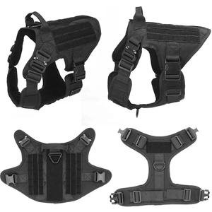 No-Pull Tactical Dog Harness for Large Dogs  Adjustable 1000D Nylon Vest with Reflective Straps, Heavy-Duty Training Harness & Leash Set  Service, Military & Police K9 Gear (Black, M) No-Pull Tactical Dog Harness for Large Dogs  Adjustable 1000D Nylon Vest with Reflective Straps, Heavy-Duty Training Harness & Leash Set  Service, Military & Police K9 Gear (Black, M)