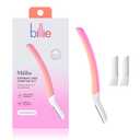 Billie - Dermaplane Starter Kit - Reusable Handle + 3 Refill Blades - Remove Facial Hair + Perfectly Shape Brows - Dermatologist-Approved - Malibu (1 Count (Pack of 1))