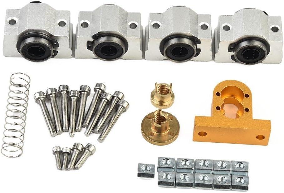 CNC 3018 Pro X-axis Upgrade Kit Suit CNC Router 3018-Pro Accessories, X- upgrade kit for Optical Shaft Diameter of 10mm, T8 Screw of 4mm