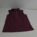 Vivilli Womens Ribbed Tank Top Zipper V Neck Dressy Casual Blouses Sleeveless Camisole Tops Work Tank Polo Shirts, Small