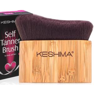 Keshima Self Tanner Brush, Large Tanning Brush for Face and Body, Kabuki Tan Applicator for Smooth and Even Coverage