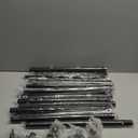 Over The Table Rod Stand with Clamps, Adjustable 13"-42'' Tall 29"-98" Length Metal Table Arch Hanging Rod Stand, Balloon and Flower Frame for Weddings Birthdays Party Halloween Christmas Decoration