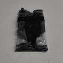 Paxiland Clear Bag for Stadium Events 12x6x12, Clear Tote Bag with Reinforced Strap, Transparent Bag for Sports Concert (Black)