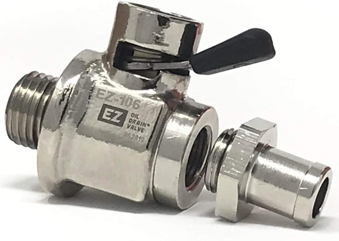EZ-106(14mm-1.5) EZ Oil Drain Valve with removable Hose End Combo