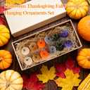 12 Pcs Mini Pumpkins for Decorating 2 Inches Velvet Small Pumpkin Ornament Tree Dcor for Thanksgiving, Fall, Autumn, Halloween, Christmas Home Party