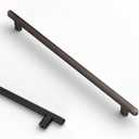 Asidrama 10 Pack 10 Inch(256mm) Oil Rubbed Bronze Kitchen Cabinet Handles, Cabinet Pulls Kitchen Cabinet Hardware for Cupboard Drawer Pulls (10" Hole Center)