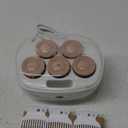 Conair Double Ceramic Hot Rollers for Long, Medium, and All Hair - Hair Curler - Hair Roller Clips Included - 1 1/2-inch Rollers (Pink / White)