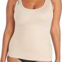 Maidenform Women's Shapewear Cami Tank Top, Tummy Control & Back Smoothing (XX-Large, Latte Lift)