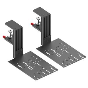 JOYORAN 2 Sets of HOTAS Desk Mounts for Flight Sim Game Joysticks, Throttles Compatible with Logitech X56/X52/X52 Pro, Thrustmaster T-Flight Hotas Series/T.16000M FCS/Sol R2/R4/TCA