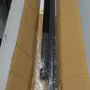 Tension Curtain Rod 51-86 Inch, Curtain Rod No Drilling for Window or Bathroom Closet, Outdoor Curtain Rods for Patio Tension Rod, Easy to Install, Never Rust, Rod Diameter 1.26 Inches - Black