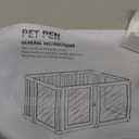 10 Pcs DIY Plastic Acrylic Dog Playpen with Clear Dog Gate, Clear Acrylic Dog Playpen for Indoor Easy to Assemble and Disassemble，23.6" Height