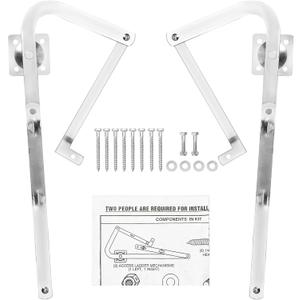 55-2 Attic Ladder Hinge Arms, Suitable for Werner Attic Ladders Manufactured After 2010, Compatible with Werner Mk5, WU2210, W2208, W2210, Heavy Duty Thick Galvanized Material