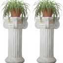 2 Pack 21.7 Inch Roman Column and Pillar Plant Pedestal, Simple