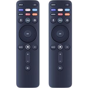[2 Packs] Universal Vizio Remote XRT260 No Voice Fit for All VIZIO Smart TV Smartcast 4K P-Series V-Series D-Series M-Series XRT136 XRT140 with Hbomax,Netflix,PrimeVideo,Plutotv,iHeartRadio,Crackle