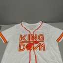 Game Day Shirt Football Jersey - Women Print Button Down Shirt Funday Football Mom Short Sleeve Tops L