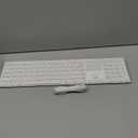 TIETI 2.4G Wireless Bluetooth Keyboard Rechargeable, Stainless Steel Ultra Slim Full Size Keyboard with Numeric Keypad Low Profile Silent Cordless Keyboards for Computer/Mac/Windows