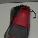 Gintenco Swim Fins, Kids Swim Training Fins for Lap Swimming, Travel Size Flippers with Mesh Bag, Silicone Swimming Fins for Kids Teens Adults Women Men, Size 36-38