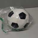 Fluffy Stuffed Toy Soccer Ball Plush Pillow Soft Durable Stuff Soccerball Gift for Kids Boy Baby (Black -White,7.8inch/20cm)