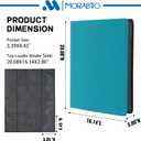 16 Pockets Top Loader Binder,Holds 640 3" x 4" Rigid Cards