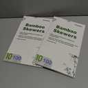 2 x 100PCS 10 inch Bamboo Skewers for wooden sticks BBQAppetiserFruitCocktailKabobChocolate FountainGrillingKitchencrafting and Party. =4mm, More Size Choices 6"/8"/10"/12"/36"