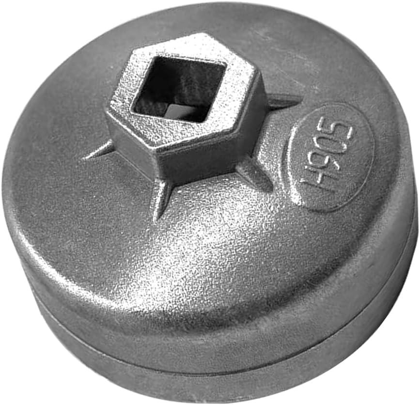 73-74mm Oil Filter Wrench, 15 Flutes Oil Filter Removal Tool Socket Compatible with AC Delco PF46/PF47/PF48/PF48e/PF63/PF64 Oil Filter for Chevy/Toyota/GM/Chrysler/Equinox 1.5L(1PC)