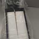 Beionxii Outdoor Post Lights, 20inch Large Modern Large Exterior Post Lantern Pillar Light with Pier Mount Base, Black Cast Aluminum w/Clear Cylinder Glass - A291P-1PK (NOT Solar, 110-120V AC)