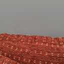 Klear Vu Gripper Overstuffed Universal Non-Slip Dining Chair Cushions for Kitchen Decor or Office Use, U-Shaped Skid-Proof Seat Pad, 15x15 Inches, 2 Pack, Ditzy Dot Barn Red