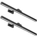 Afyuol Picture Lights for Wall, Battery Operated Picture Light 24in Gallery Light for Paintings CCT Dimmable Recharging Battery Wall Light with Remote Control for Living Room Gallery Dartboard 2PCS