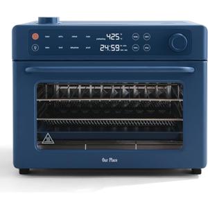 Our Place Wonder Oven Pro | 8-in-1 Digital Air Fryer & Countertop Oven with Basket, Rack, Pan & Tray | 3-Rack, 32 QT - Air Fry, Toast, Roast, Bake, Reheat, Broil, Proof & Dehydrate | Blue Salt, 32 Quarts