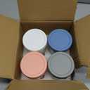 4 Pack Overnight Oats Containers with Lids and Spoons - DRKIO 16 Oz Glass Mason Jars for Overnight Oats Leak Proof Oatmeal Container Great for Cereal Fruit Vegetable Milk Salad Yogurt Meal Prep