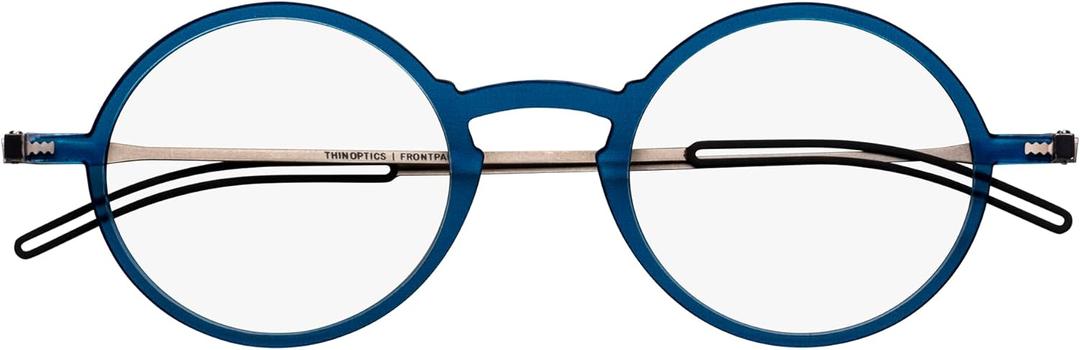Always With You ThinOptics Reading Glasses - Ultra Thin, Durable, Lightweight - Optical Grade Lenses (Round / Blue) Always With You ThinOptics Reading Glasses - Ultra Thin, Durable, Lightweight - Optical Grade Lenses (Round / Blue)