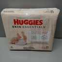 Huggies Size Newborn Diapers, Skin Essentials Baby Diapers, Size Newborn (6-9 lbs), 180 Count (3 Packs of 60)