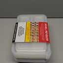 GoodCook Food Storage Containers for Meal Prep Rectangle Three Compartments & Made without BPA, 20-Piece, White (10 Sets)