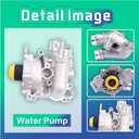 Aluminum Water Pump Kit Compatible with Audi A3 A4 A5 A6 Q3 Q5 TT A4 Allroad & VW Passat Jetta Golf CC T-iguan GTI Eos Beetle 2.0T TSI EngineOE 1312460 06H121026DR 06H121026AF 06J121026R Set of 9