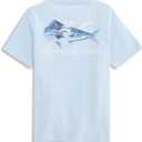 Vineyard Vines Boys' Boys' Sportfisher Mahi Scenic Short-Sleeve Pocket Tee (Blue, L)