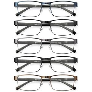 JOLISU 5PCS Reading Glasses Men - Blue Light Blocking Computer Metal Thin Frame Readers For Mens/Women ,Only 4 PCS